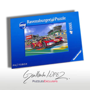 Puzzles Ravensburger 1000 pièces Guillaume Lopez Art Illustrations Automobiles