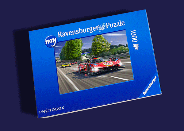 Dessin FERRARI-499P-2026-Le-Mans-Hunaudières-Puzzle