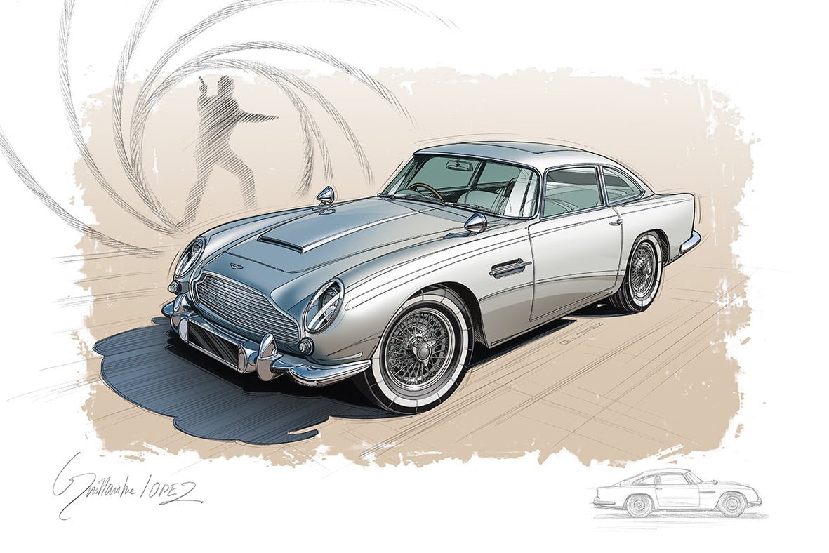 Peinture ASTON MARTIN DB5 James Bond - Automotive Pinter Guillaume Lopez