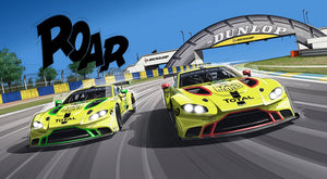 Peinture ASTON MARTIN Dunlop Le Mans 2019 - Guillaume Lopez