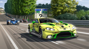 Painting ASTON MARTIN Hunaudières Le Mans 2019 - Race Automative Pinter Guillaume Lopez