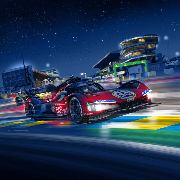 Peinture FERRARI 499P Nuit Carré - 24H du MANS Guillaume Lopez 