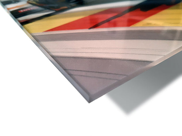 Photo angle support tableau avec impression couleur des bords - FORD GT40 Ickx - PORSCHE 908 Herrmann Le Mans 69 - Automotive PinterGuillaume Lopez