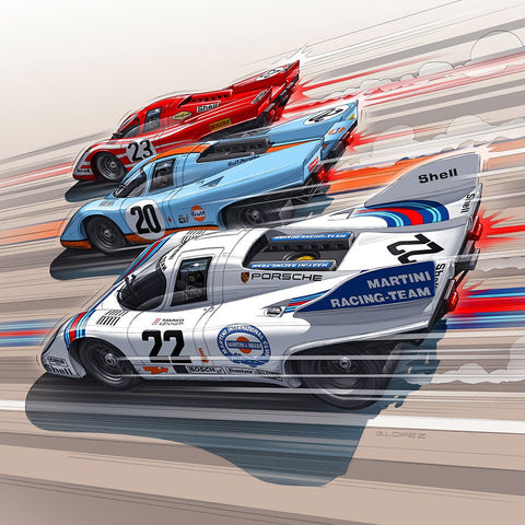 Paint PORSCHE 917 Trio - Peinture Guillaume Lopez 