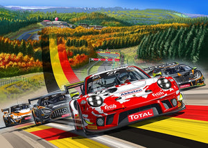 Peinture Puzzle 24 Heures de Spa 2020 - Pinter Guillaume Lopez