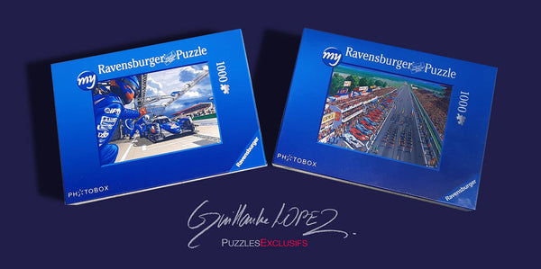 Puzzle Peugeot 9X8 Le Mans 2023 - Guillaume Lopez - Illustrateur automobile et sports mécaniques